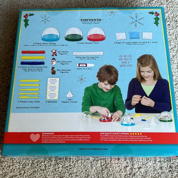 *MAKE OFFER. DONATING JANUARY 1. * Make your own holiday snow globes kit - Picture 2 of 2